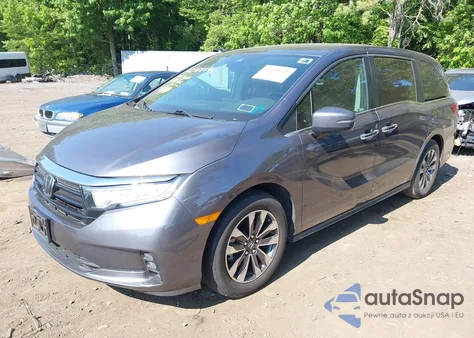 2021 Honda Odyssey Ex-L from USA, damaged, VIN 5FNRL6H71MB019599